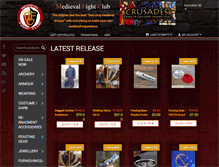 Tablet Screenshot of medieval-fightclub.com.au